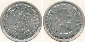 2 Shilling South Africa 銀 