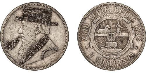 2 Shilling South Africa 銀 