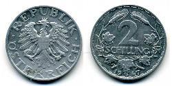 2 Shilling 同盟國軍事佔領奧地利 (1945 - 1955) 铝 