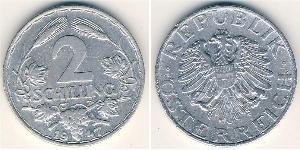 2 Shilling 奥地利第一共和国 (1919 - 1934) 铝 