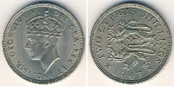 2 Shilling British Cyprus (1914–1960) 镍/銅 