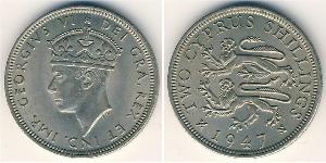 2 Shilling British Cyprus (1914–1960) 銅/镍 