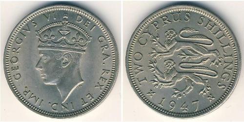 2 Shilling British Cyprus (1914–1960) 銅/镍 