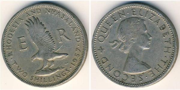 2 Shilling 南羅德西亞 銅/镍 伊丽莎白二世 (1926-2022)