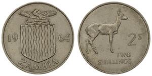 2 Shilling 赞比亚 銅/镍 