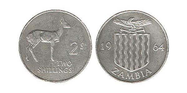 2 Shilling 赞比亚 銅/镍 