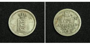 2 Skilling Denmark Silver Frederick VI of Denmark (1768 -1839)