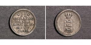 2 Skilling Denmark Silver Frederick VI of Denmark (1768 -1839)