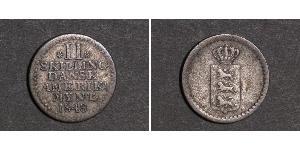 2 Skilling Данія Срібло Фредерик VI, король Данії (1768 -1839)