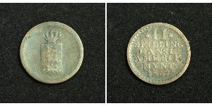 2 Skilling 丹麦 銀 弗雷德里克六世 (丹麦) (1768 - 1839)