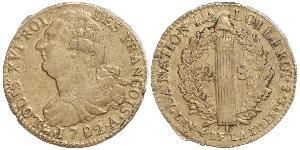 2 Sol Reino de Francia (843-1791) Bronce Luis XVI de Francia (1754 - 1793)