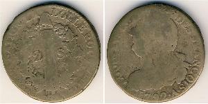 2 Sol 中世纪的法国 青铜 路易十六 (1754 - 1793)
