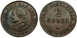 2 Solidus Папська держава (752-1870)  Пій IX (1792- 1878)