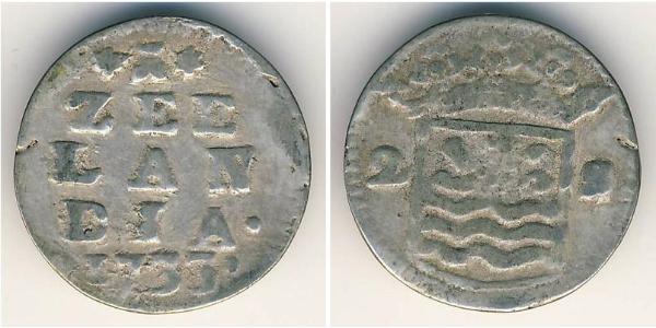 2 Stiver Provinces-Unies (1581 - 1795) Argent 