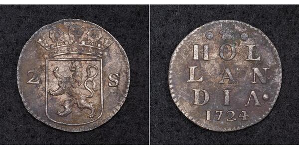 2 Stiver Provinces-Unies (1581 - 1795) Argent 