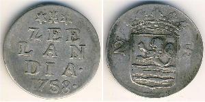 2 Stiver Repubblica delle Sette Province Unite (1581 - 1795) Argento 