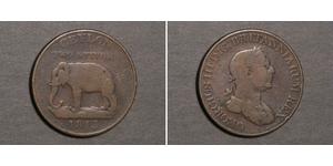 2 Stiver Sri Lanka/Ceylon / United Kingdom of Great Britain and Ireland (1801-1922) Copper George III (1738-1820)