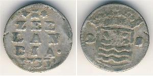 2 Stiver Provincias Unidas de los Países Bajos (1581 - 1795) Plata 