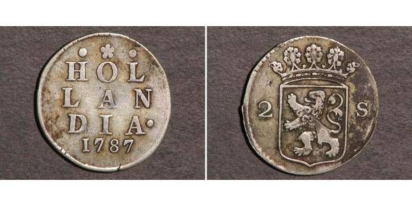 2 Stuiver Pays-Bas Argent 