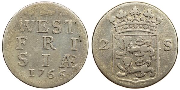 2 Stuiver Pays-Bas Argent 