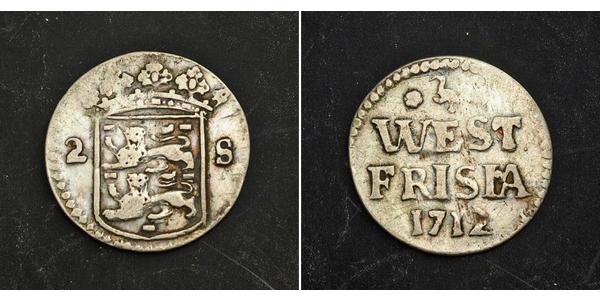 2 Stuiver Pays-Bas Argent 