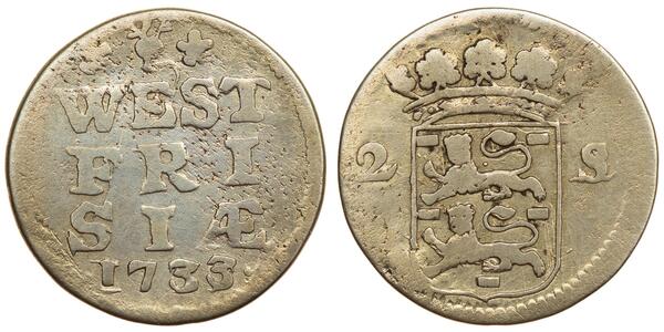 2 Stuiver Pays-Bas Argent 
