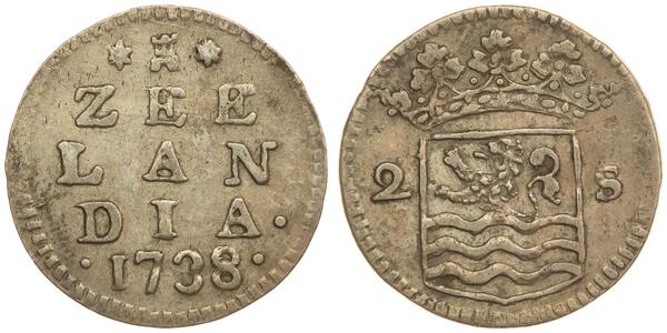 2 Stuiver Dutch Malacca (1641 - 1824) Argento 
