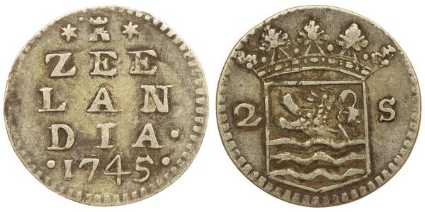 2 Stuiver Dutch Malacca (1641 - 1824) Argento 