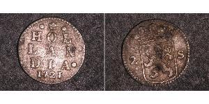 2 Stuiver Paesi Bassi Argento 