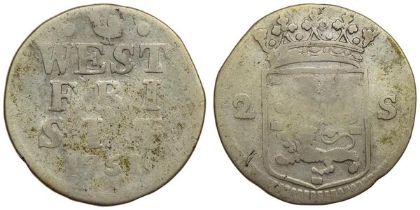 2 Stuiver Paesi Bassi Argento 