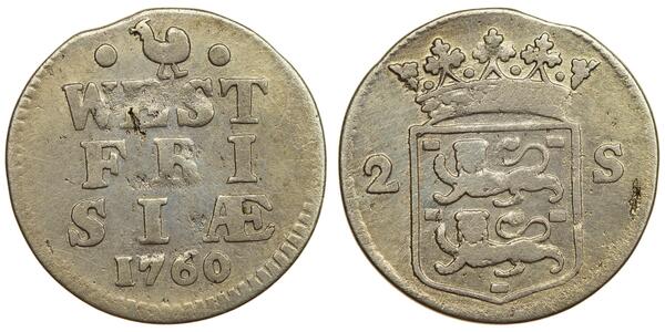 2 Stuiver Paesi Bassi Argento 
