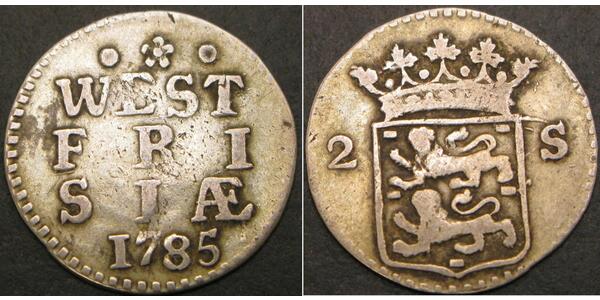 2 Stuiver Paesi Bassi Argento 