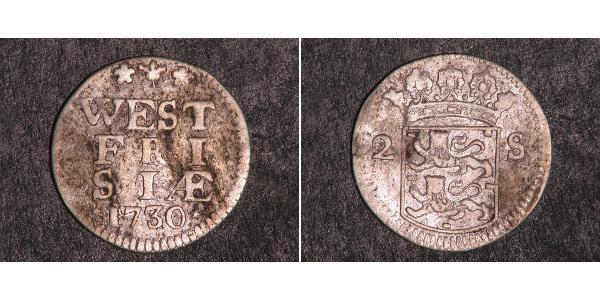 2 Stuiver Paesi Bassi Argento 