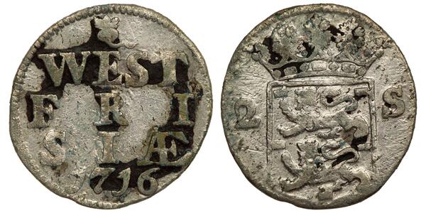 2 Stuiver Paesi Bassi Argento 