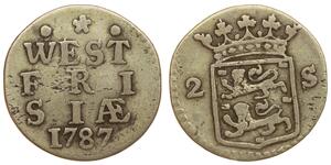 2 Stuiver Países Bajos Plata 
