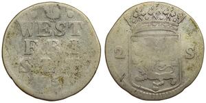 2 Stuiver Países Bajos Plata 