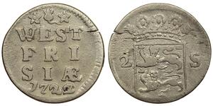 2 Stuiver Países Bajos Plata 