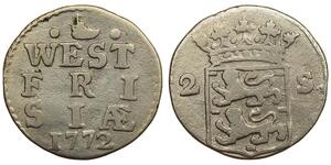 2 Stuiver Países Bajos Plata 