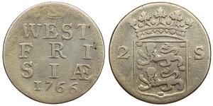 2 Stuiver Países Bajos Plata 