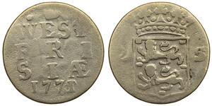2 Stuiver Países Bajos Plata 