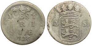 2 Stuiver Países Bajos Plata 