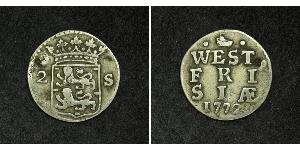 2 Stuiver Países Bajos Plata 