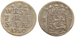 2 Stuiver Países Bajos Plata 