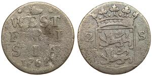 2 Stuiver Países Bajos Plata 