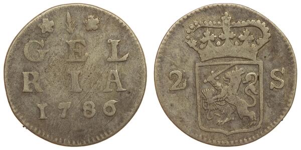 2 Stuiver Países Bajos Plata 