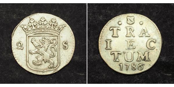2 Stuiver Países Bajos Plata 