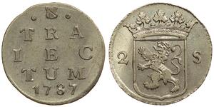 2 Stuiver Niederlande Silber 