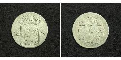 2 Stuiver Niederlande Silber 
