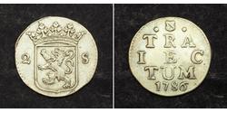 2 Stuiver Niederlande Silber 