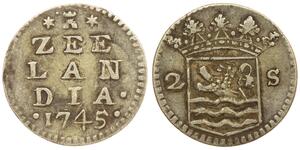 2 Stuiver Dutch Malacca (1641 - 1824) Срібло 
